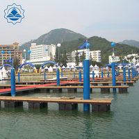 Pont flottant en alliage d'aluminium pour yacht, bateau rapide, pont de navigation de Guangzhou, pont de marinade Stark, taille et forme personnalisées
