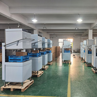 Lave-vaisselle industriel électrique à capot en acier inoxydable, pour restaurant, hôtel, restauration