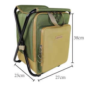 Camping Insulated Trolley Cooler Bag 20L Oxford Fabric Outdoor Use with Zipper Closure and Handle - Product Image 3