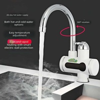 Chauffe-eau électrique instantané, Robinet d'eau électrique instantané, Robinet d'eau électrique pour cuisine, salle de bain, toilettes