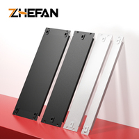 ZHEFAN Panneau métallique vierge 1U pour armoire de serveur, noir, 19 pouces, kit de panneaux de blindage pour rack