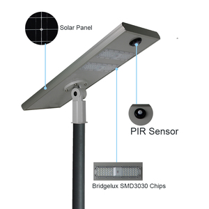 Lançamento Quente de Fábrica: Luminária <span class=keywords><strong>Solar</strong></span> de Rua LED de 12V, 50W, 100W, 150W, 200W, 6000K, em Liga de Alumínio para Projetos - Product Image 1