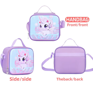 Tùy Chỉnh Phim Hoạt Hình Unicorn Thiết Kế Trẻ Em Thể Thao Trường Ba Lô Chống Thấm Nước Xe Đẩy Cán Chống Trộm Dây Kéo Sinh Viên Túi Cho - Product Image 3