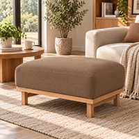 Coussin de siège de banc d'intérieur moderne, rectangulaire, taupe, épais, avec support, antidérapant, garnissage haute densité, doux et durable