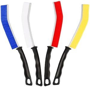 Hard-Bristled Dead-Angle Deep Tile Joints Crevice Cleaning Brush Long Handle Durable Nylon Bathroom Kitchen <b>Shower</b> Sink Cleaning - Product Image 1