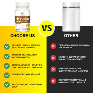 แท็บเล็ตไทโรซีนขนาด1000มก. เม็ดยาเสริมความรู้ความเข้าใจมีความแข็งแกร่ง60เม็ด OEM ตามสั่ง - Product Image 6