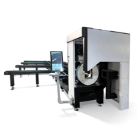 Machine de découpe et de gravure automatique de tubes métalliques au laser à fibres CNC, diamètre 10-300 mm, haute précision, haute productivité