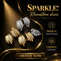 Pendientes de Aro Huggie Multicapa Chapados en Oro con Diseño de Punta Acanalada de Dos Tonos y Circonitas Cúbicas, de Moda, para Fiesta y Uso Casual para Mujer