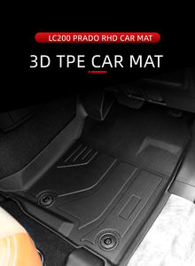 Japonya pazarı LC200 PRADO RHD tüm hava araba paspasları ile TPE malzeme Cyberpunk tasarım tarzı dahil gövde aksesuarları - Product Image 2