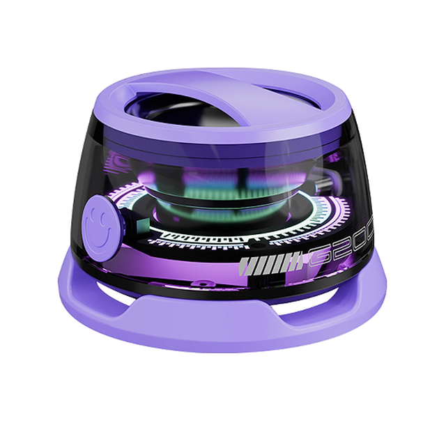 Magnetic for 5.3 Wireless Speaker with Multicolor RGB Light Clock Waterproof Voice Control for Outdoor Use