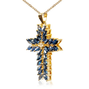Collana con Pendente in Pietra Blu Marquise per Donna, Catena Elegante Vintage per Clavicola, Gioielli di Moda Quotidiana - Product Image 3