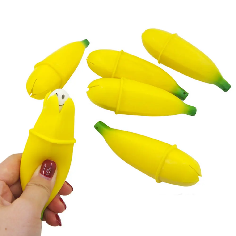 Распродажа, забавные игрушки-бананы со смайликом, игрушка-банан для снятия стресса для взрослых