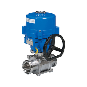 Válvula de Bola LQ DN65 PN16 con Actuador Motorizado Eléctrico, Equipo de Control de Líquidos con Operación Manual con Volante - Product Image 4