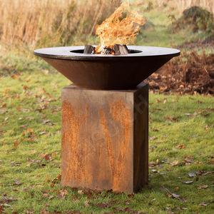 Parrilla de Carbón Ecológica MEISU.CH con Logotipo Personalizado, de Acero Corten Resistente para Exteriores, WS-SG, para Camping, Jardín y Leña - Product Image 4