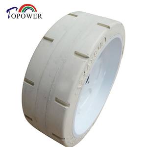 Pneus pleins Jiangsu Top Tire 12x4x9.25 en caoutchouc naturel non marquant pour nacelles élévatrices - Product Image 4