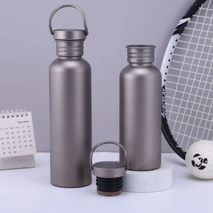 Chất lượng cao bức tường duy nhất Trọng lượng nhẹ xách tay leakproof ngoài trời tinh khiết Titanium cup chai nước phòng tập thể dục thể thao chai - Product Image 4