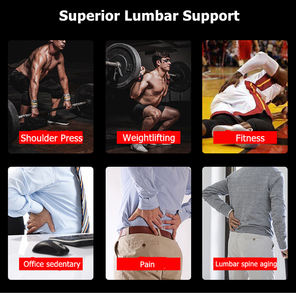 Cinturón de Soporte Lumbar Biónico para Levantamiento de Pesas con 4 Paneles de Soporte, <span class=keywords><strong>Cinta</strong></span> Reflectante y Soporte para la Cintura - Product Image 3