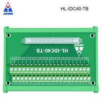 Adattatore IDC40 Maschio a Morsettiera 40P, Connettore Idc 40 per PLC, Montaggio su Guida DIN, 2 File C45 35mm
