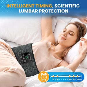 Massaggiatore Lombare Ricaricabile con Vibrazione, Cintura Massaggiante per la Parte Bassa della Schiena con Calore e Compressione d'Aria - Product Image 5