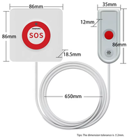 Système d'Appel Infirmier Sans Fil JT pour Clinique, Etablissement de Soins, Hôpital, Soignants - Bouton d'Appel d'Urgence SOS Étanche