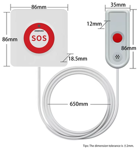 Jt điều dưỡng không dây hệ thống gọi điện thoại phòng khám bệnh nhân điều dưỡng tại nhà bệnh viện người chăm sóc <span class=keywords><strong>SOS</strong></span> không thấm nước Máy nhắn tin hoảng loạn nút gọi - Product Image 6
