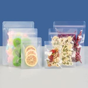 Low MOQ Custom Logo Gravure Printed Laminated PE Resealable Transparent Stand up Pouch Food <b>Packaging</b> <b>Bags</b> Food Grade Recyclable - Product Image 2