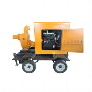 Pompe à eau diesel mobile de haute qualité et robuste avec remorque pour l'irrigation agricole - Product Image 1