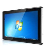 Monitor Industri 12V 24V dengan Layar LCD Tahan Air, Layar Sentuh Kapasitif, Port VGA DVI untuk HDMI, Casing Logam Kokoh
