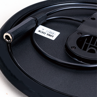 C-Professional 9 \ "Dual Zone Black Crash Ride Cymbale Batterie électrique Mesh Pad Starter avec No Stand Direct Factory Percussion