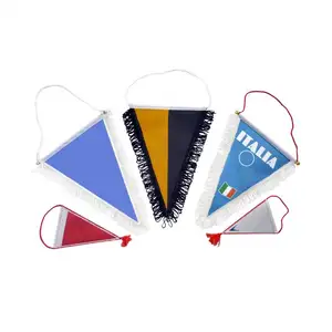 Sports Pennant Flag Sports Table Club Exchange Flag Pennant Hanging Honor Silk Banner