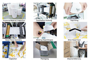 Masker debu Niosh sekali pakai <span class=keywords><strong>N95</strong></span>, masker wajah <span class=keywords><strong>N95</strong></span> pernapasan industri dapat dilipat - Product Image 6