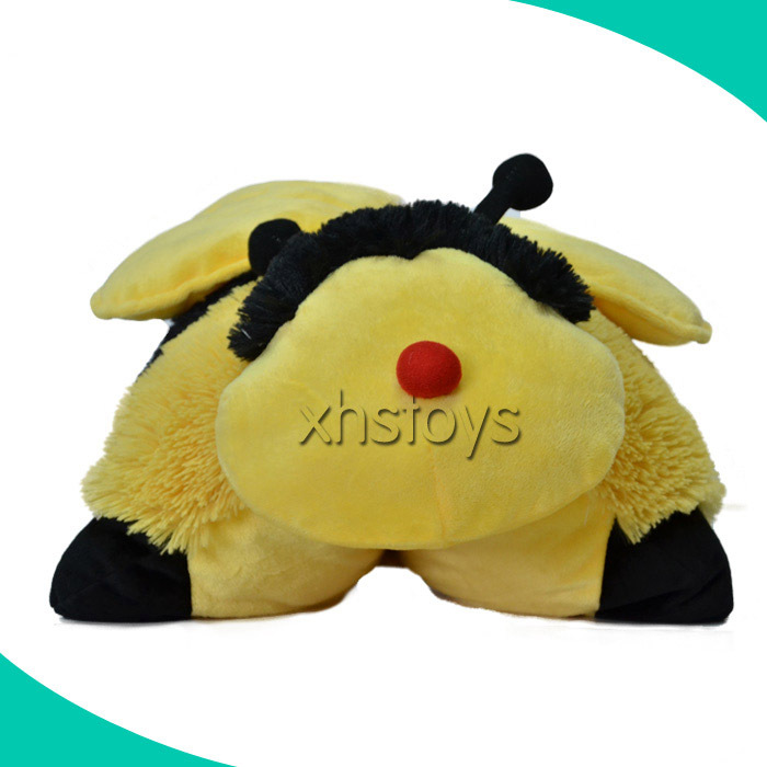 Usine Personnalisée En Peluche En Forme D'animal Abeille Oreiller avec Étiquette Privée