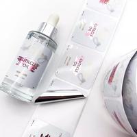Autocollant d'étiquette adhésive imperméable en plastique d'impression populaire pour la bouteille cosmétique de boisson de nourriture-OEM disponible!