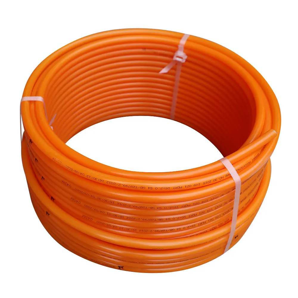 orange PERT Water pipe Source Factory Direct Selling air conditioning gas electric heating pipe Can be customized OEM