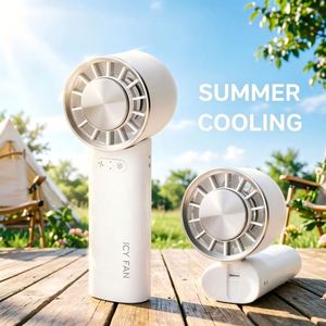Mini-ventilateur portable USB pliable et rechargeable avec cordon pour l'été - Product Image 1