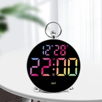 Réveil de bureau numérique multifonction Réveil de table numérique à LED avec affichage de la semaine et de la date