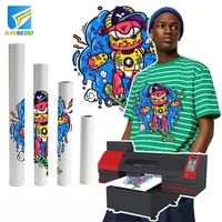Papier de transfert par sublimation blanc, séchage rapide, taux de transfert de 98 % pour tissus clairs et foncés, fournitures en gros pour vêtements