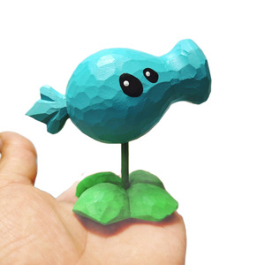 Figurine de lance-poissons en bois de tilleul, décoration végétale pour salon, pièce unique, design moderne - Product Image 5