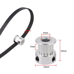 Suministro directo <span class=keywords><strong>de</strong></span> fábrica Impresora 3D Polea <span class=keywords><strong>de</strong></span> correa dentada 16T/20T 13*14mm Idler GT2 Acero inoxidable CNC Mecanizado Alambre EDM Metal - Product Image 1