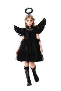 Suministro al por Mayor de Disfraces de Halloween para Niñas, Vestido de Ángel, Diablo, Vampiro, Bruja, Traje de Jazz para Actuaciones de Danza Infantil - Product Image 6