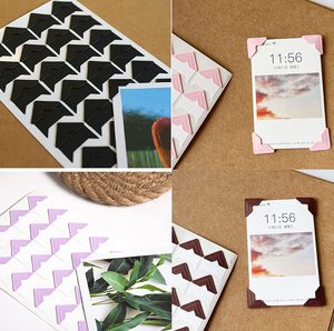 Photo Corners Selbst klebende PVC-Papier Photo Foto Corner Aufkleber für Scrap booking Personal <span class=keywords><strong>Journal</strong></span> - Product Image 4