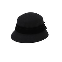 Béret en velours et laine style vintage français pour femme, chapeau de peintre élégant pour l'hiver, couvre-chef d'artiste pour dames