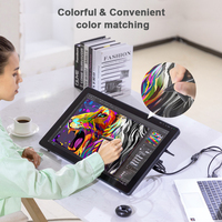 Tablette graphique avec écran Huion Kamvas 22 Plus 21,5 pouces 140% SRGB, moniteur de dessin professionnel pour artiste et designer