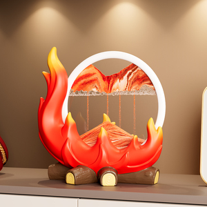 Adorno Creativo de Arena con Efecto de Llama para la Prosperidad, Decoración para Sala de Estar, Mueble de TV, Regalo de Inauguración de Casa - Product Image 5