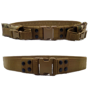 เข็มขัดผ้าใบยุทธวิธีสำหรับสนามรบ DFWB06 พร้อมตะเข็บเย็บและกระเป๋า - Product Image 1