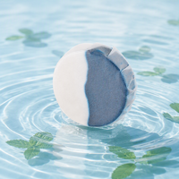 Nettoyant et désodorisant jetable pour réservoir de toilettes HongHan HH-9512-2 bleu solide avec élimination des taches