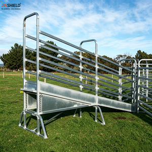 Rampe de chargement pour bétail à <span class=keywords><strong>voie</strong></span> unique avec plancher à picots et côtés en tôle - Product Image 5