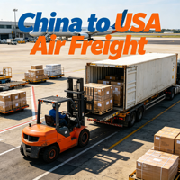 Service de fret aérien DDP porte-à-porte de Chine vers les États-Unis pour Amazon FBA avec un transitaire Top 10, support 24/7 et assurance