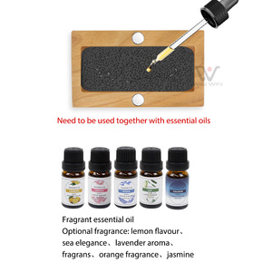Diffuseur de parfum 2-en-1 en pierre pour voiture avec clip de pare-soleil et diffuseur suspendu, éliminateur d'odeurs longue durée pour voiture ou maison, <span class=keywords><strong>ambre</strong></span> lisse - Product Image 5