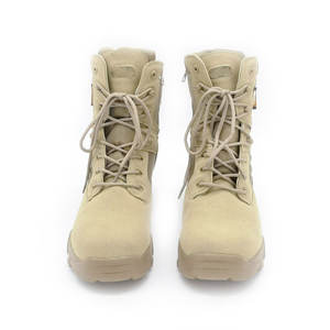 Botas antideslizantes resistentes al desgaste para exteriores para hombres, zapatos de entrenamiento en la jungla del desierto, botas tácticas de malla de goma negras - Product Image 3